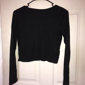Black Long Sleeve Top